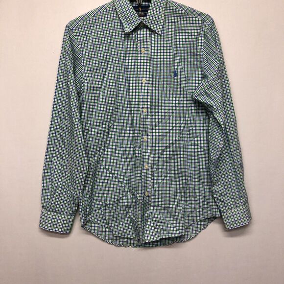 Ralph Lauren Men Long Sleeve Button Up Shirt Size Small Plaid Stretch B262 -23 - Picture 11 of 14